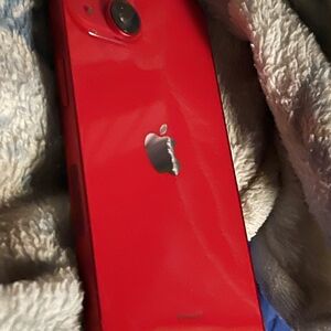 Apple iPhone (Red) Glossy Red Back Smartphone